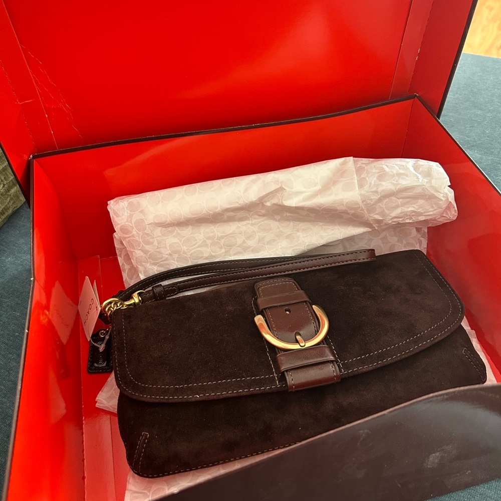 Coach Soho Brown Suede Bag